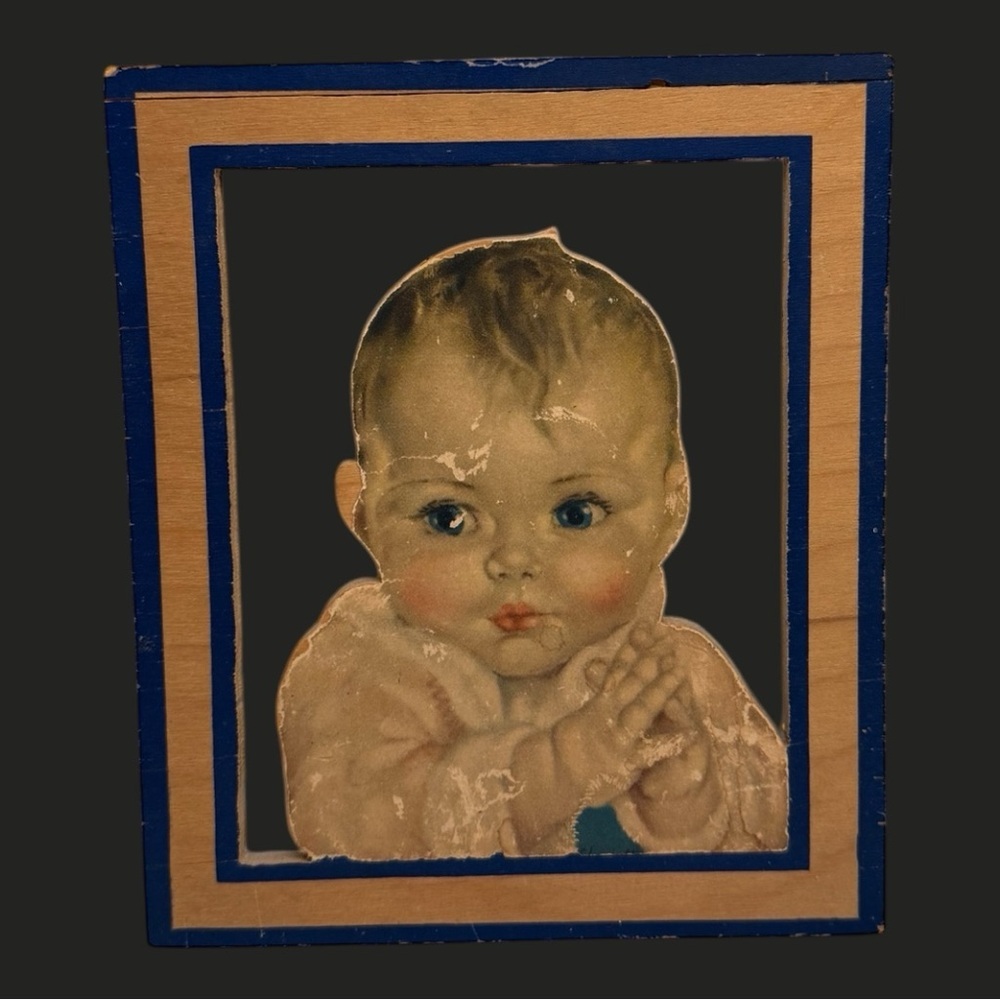 Vintage Baby Portrait Wall Art Charlotte Becker Baby Print 1935
